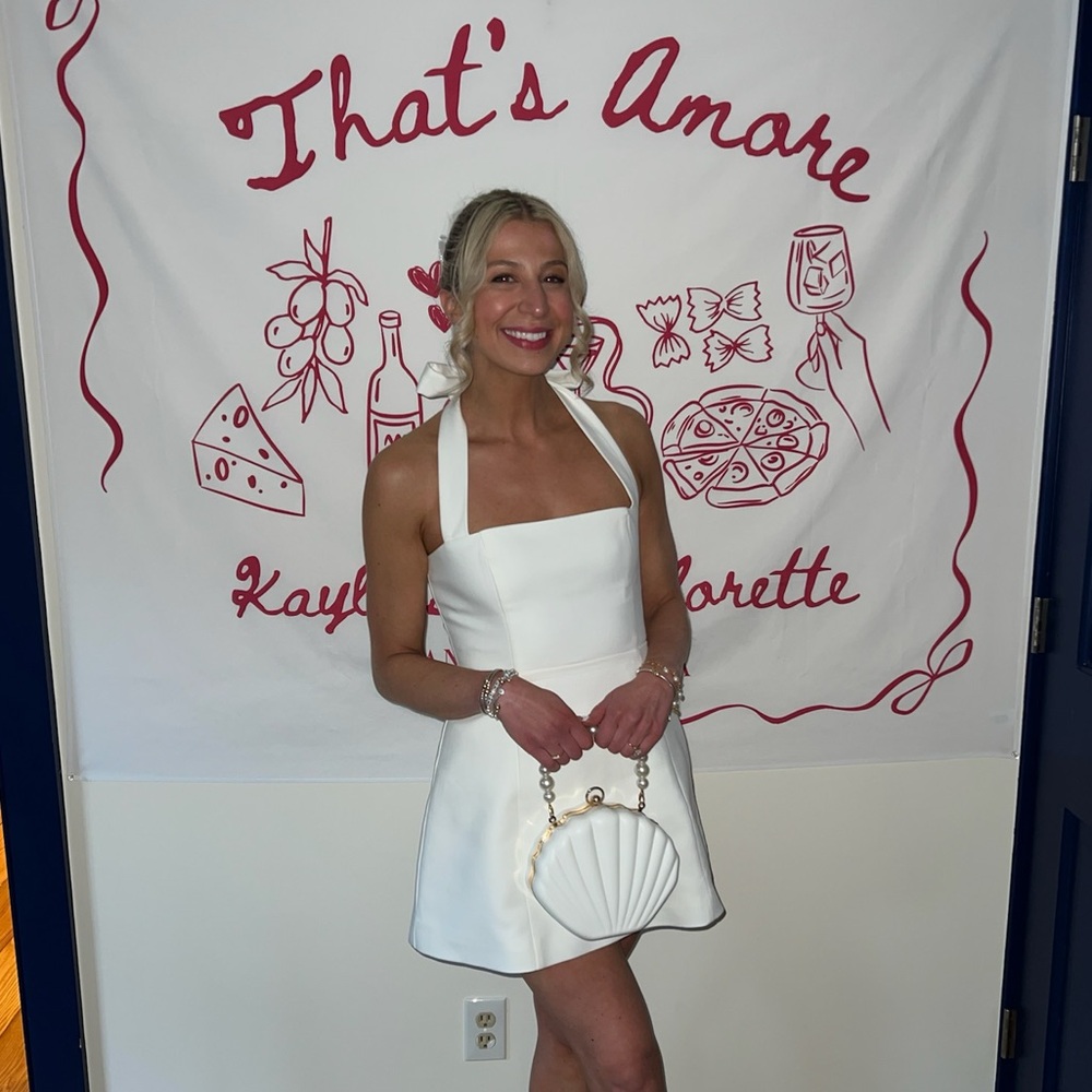Showpo White Satin Dress